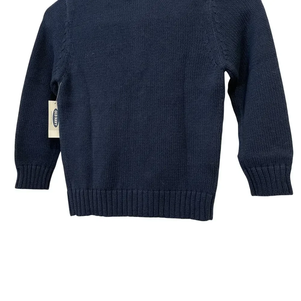 Old Navy NWT Kids 5T Full Zip Sweater Jacket - Navy Blue/Pockets